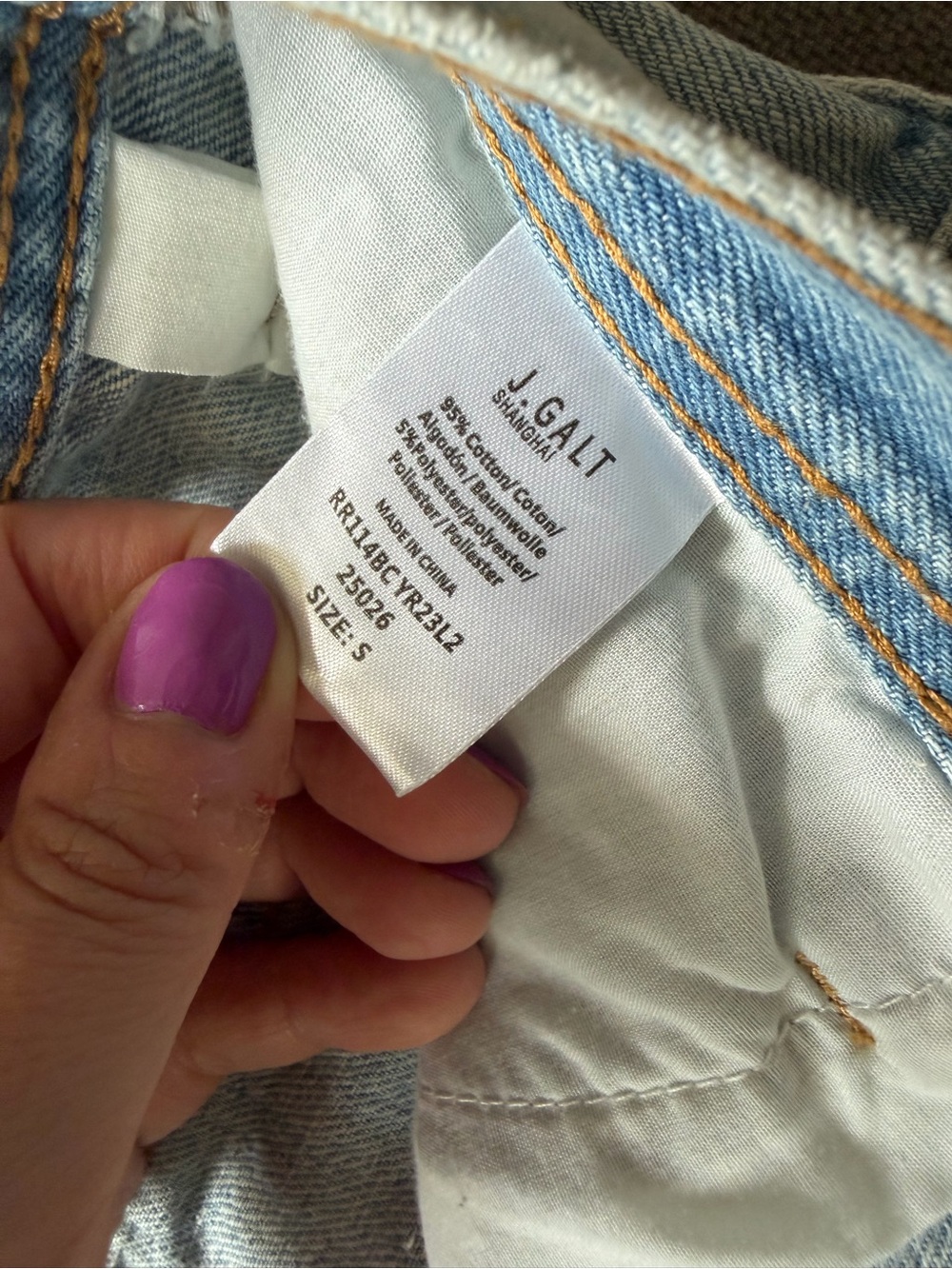 Brandy Melville Mid Rise Long Denim Shorts S - Picture 2 of 3